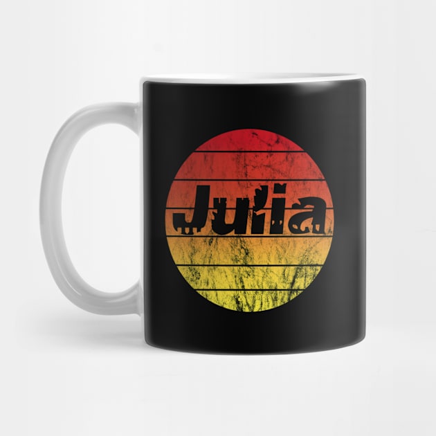 Name Julia vintage sunset sun by BK55